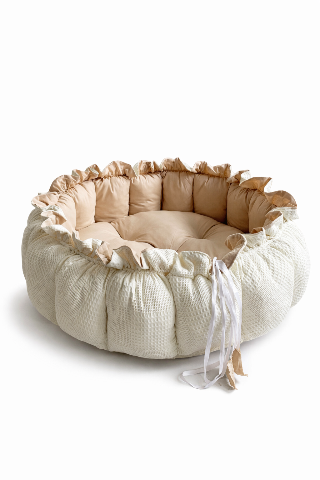 Jaju Baby Pike Kumaş ve Kahve Kumaş Tasarım Açılır - Kapanır Oyun Minderi Bebek Yuvası