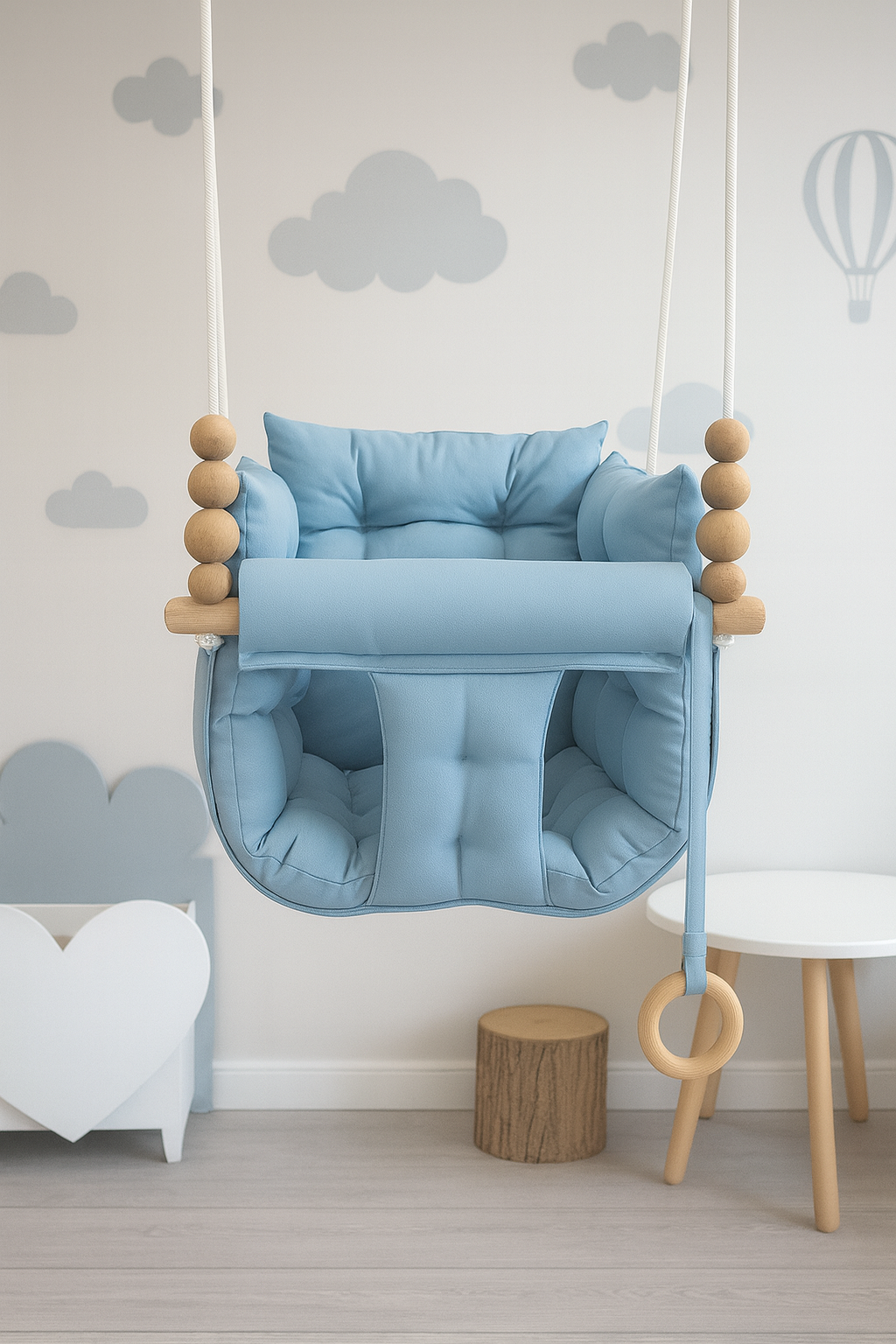 Jaju Baby Pofuduk Bebe Mavi Salıncak
