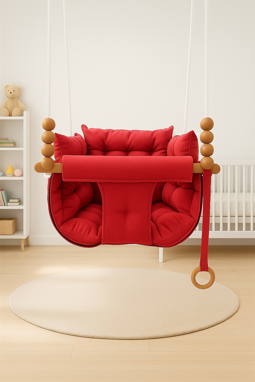 Jaju Baby Pofuduk Kırmızı Salıncak