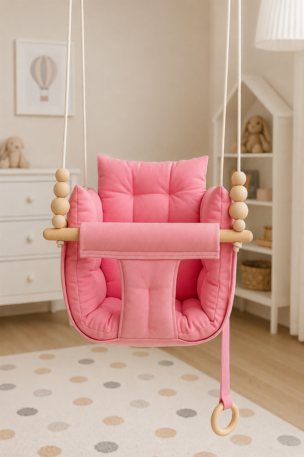 Jaju Baby Pofuduk Toz Pembe Salıncak