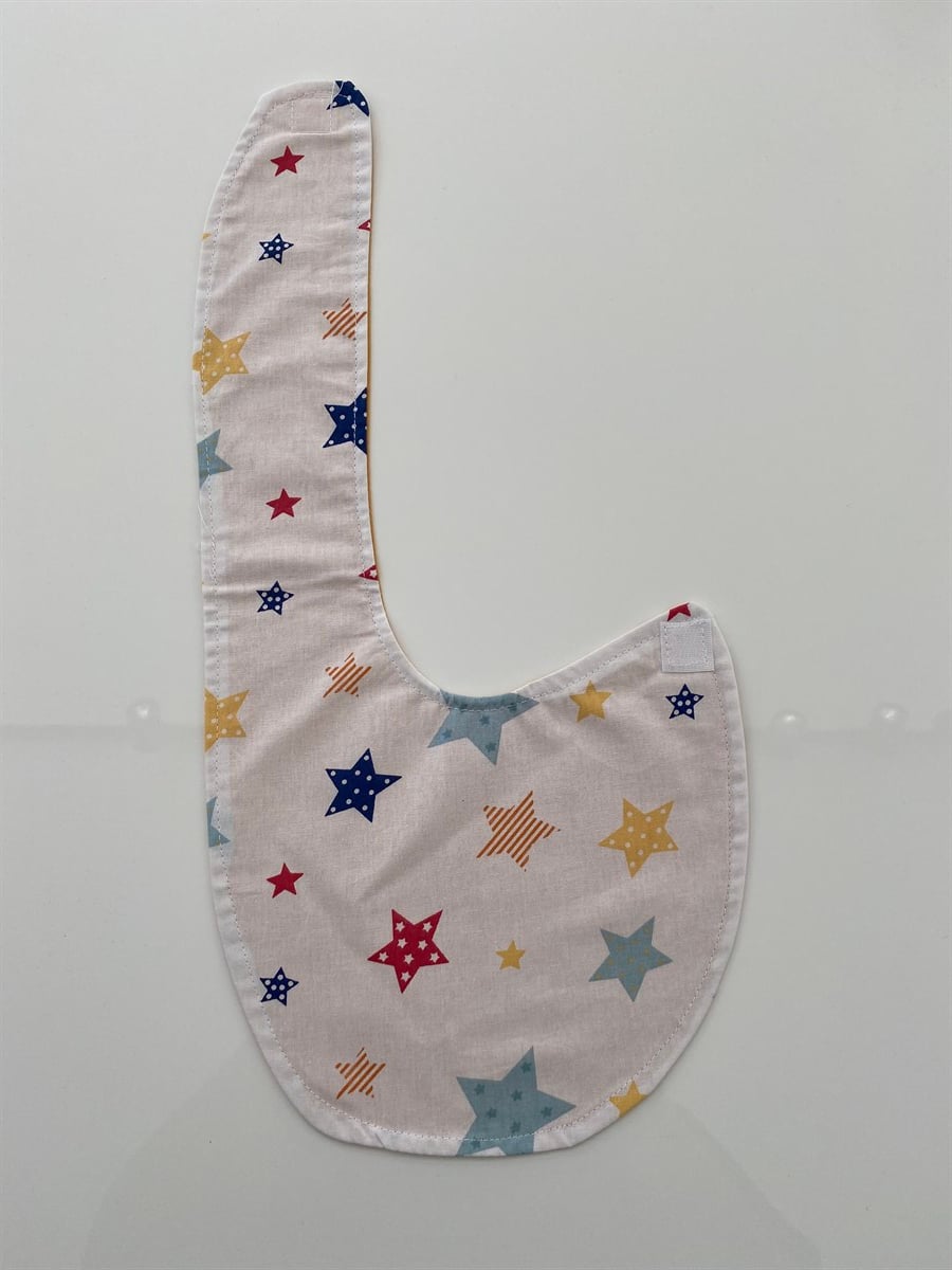Jaju Baby Renkli Yıldız Poplin Mama Önlüğü %100 Pamuk Kumaş