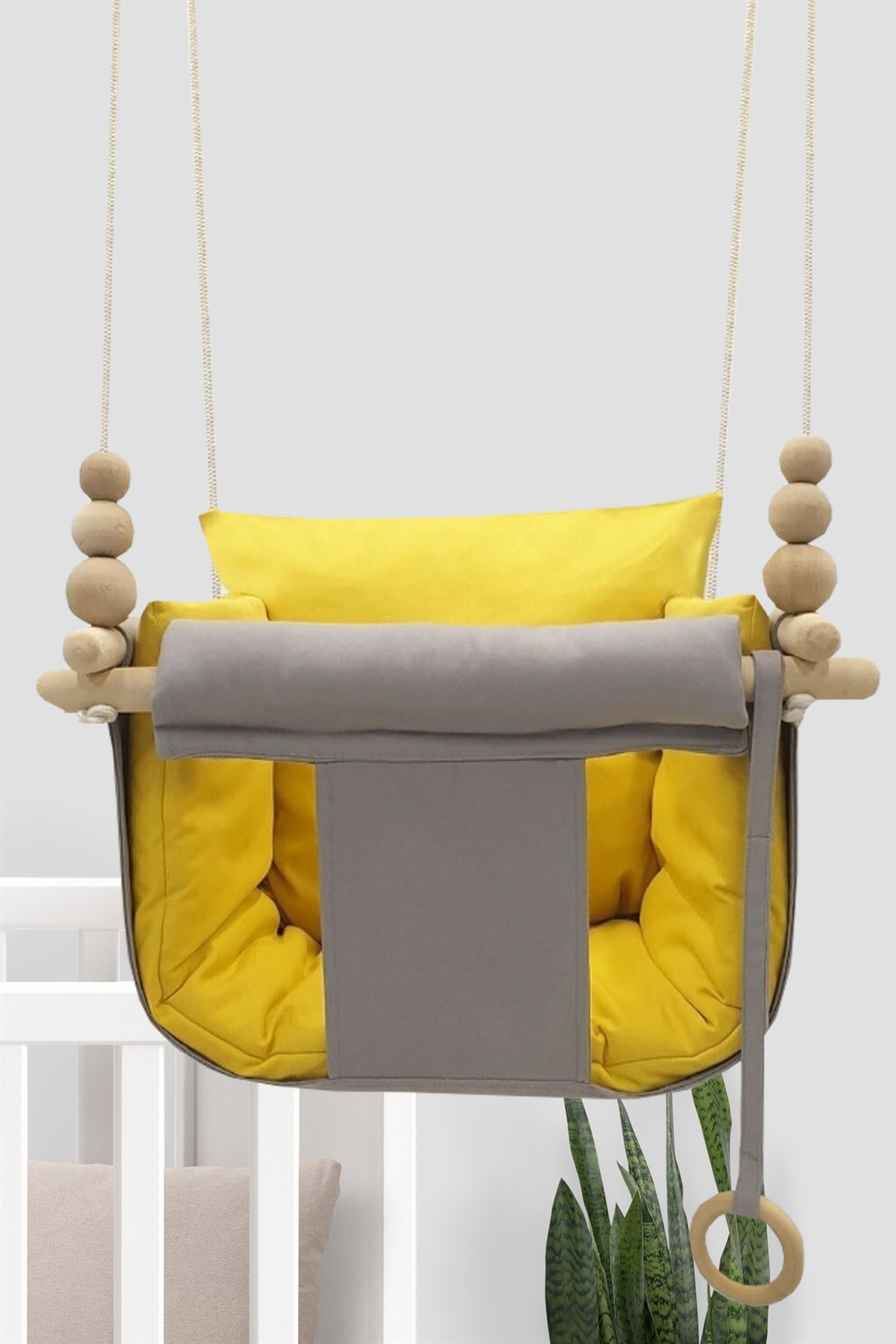 Jaju Baby Rüya Sarı Gri Sevimli Salıncak