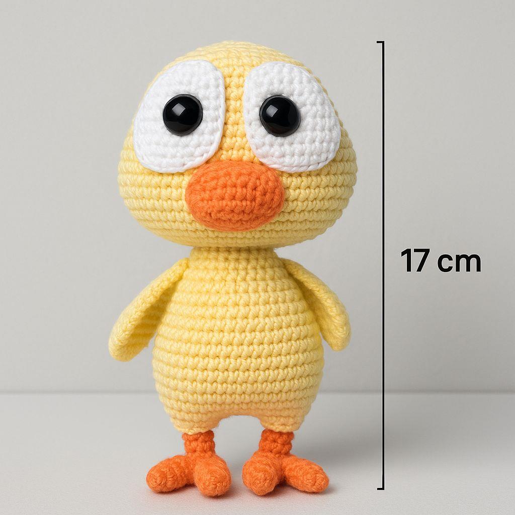 Jaju Baby Sarı Civciv 17 cm Amigurumi Özel EL emeği Uyku arkadaşı