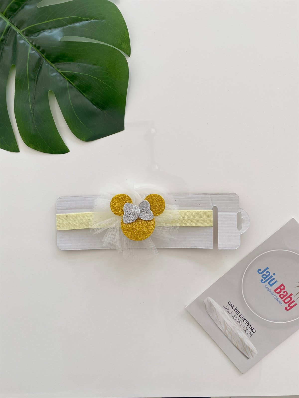 Jaju Baby Sarı Micky Mouse Saç Bandı