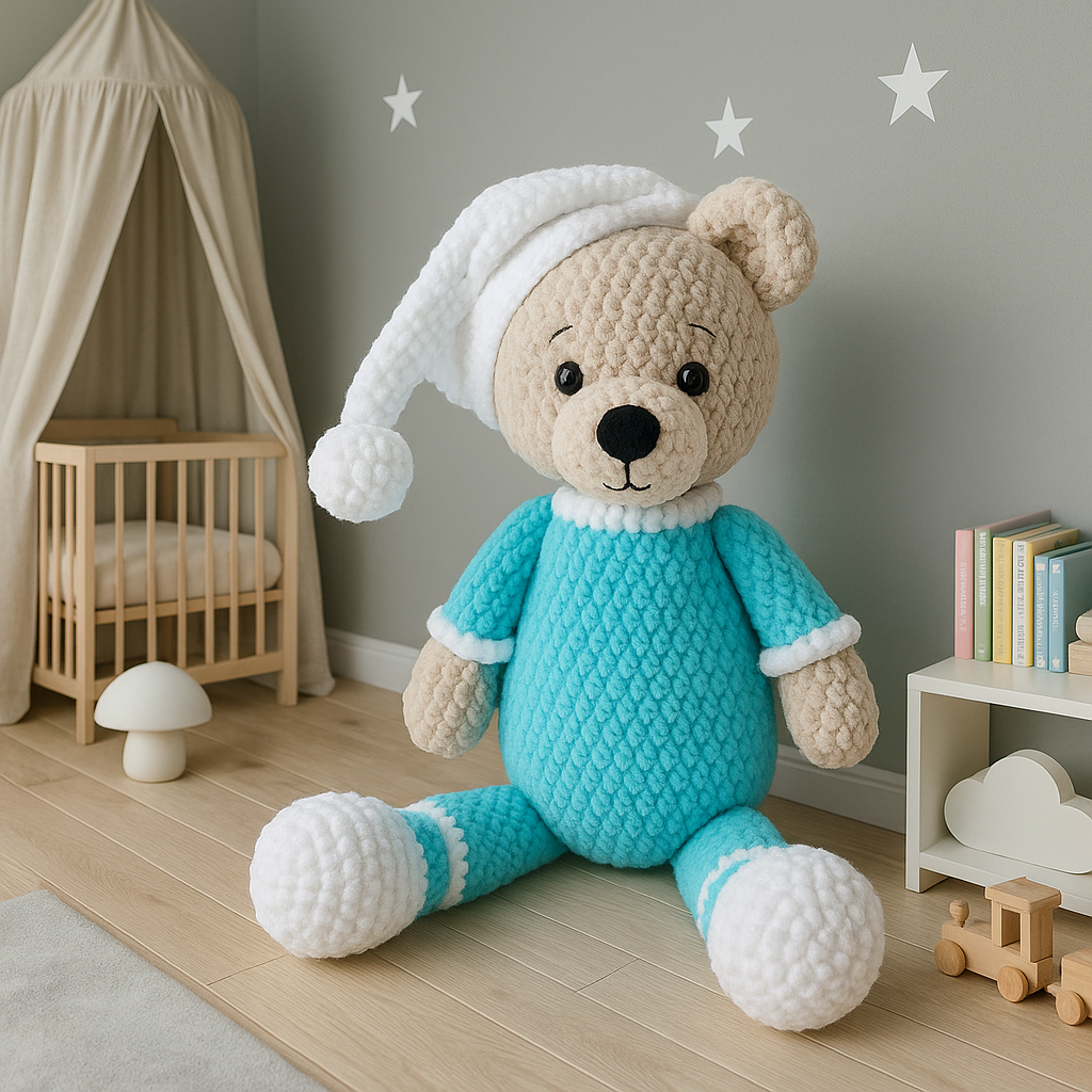 Jaju Baby Sevimli Ayıcık Amigurumi Oyuncak 40 cm
