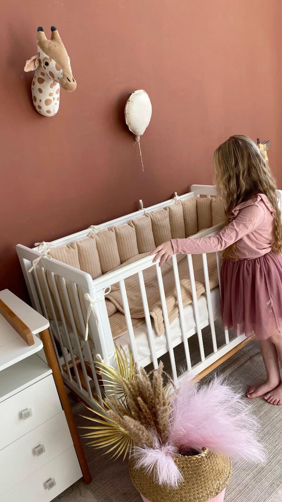 Jaju Baby Sevimli Kuzu Desenli Beşik Kenar Koruma Özel Ölçü