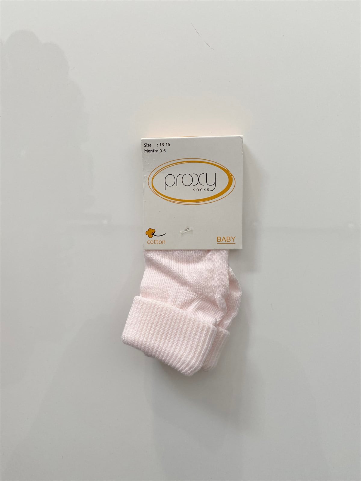 Jaju Baby Tekli Pudra Pamuklu 0-6 Ay Kız Bebek Çorap
