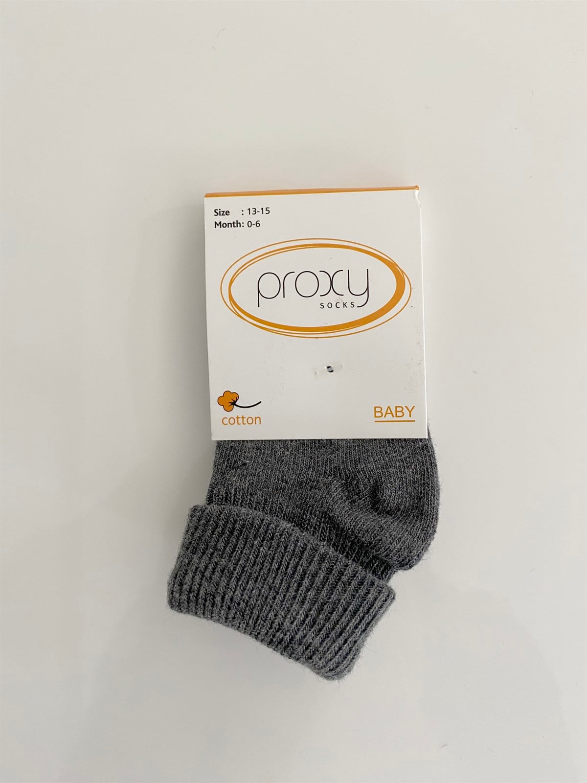 Jaju Baby Tekli Siyah Pamuklu 0-6 Ay Unisex Bebek Çorap