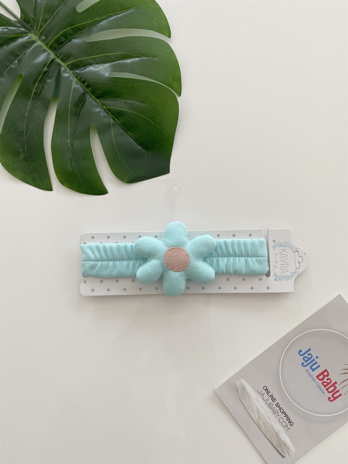 Jaju Baby Turkuaz Çiçek Figürlü Saç Bandı