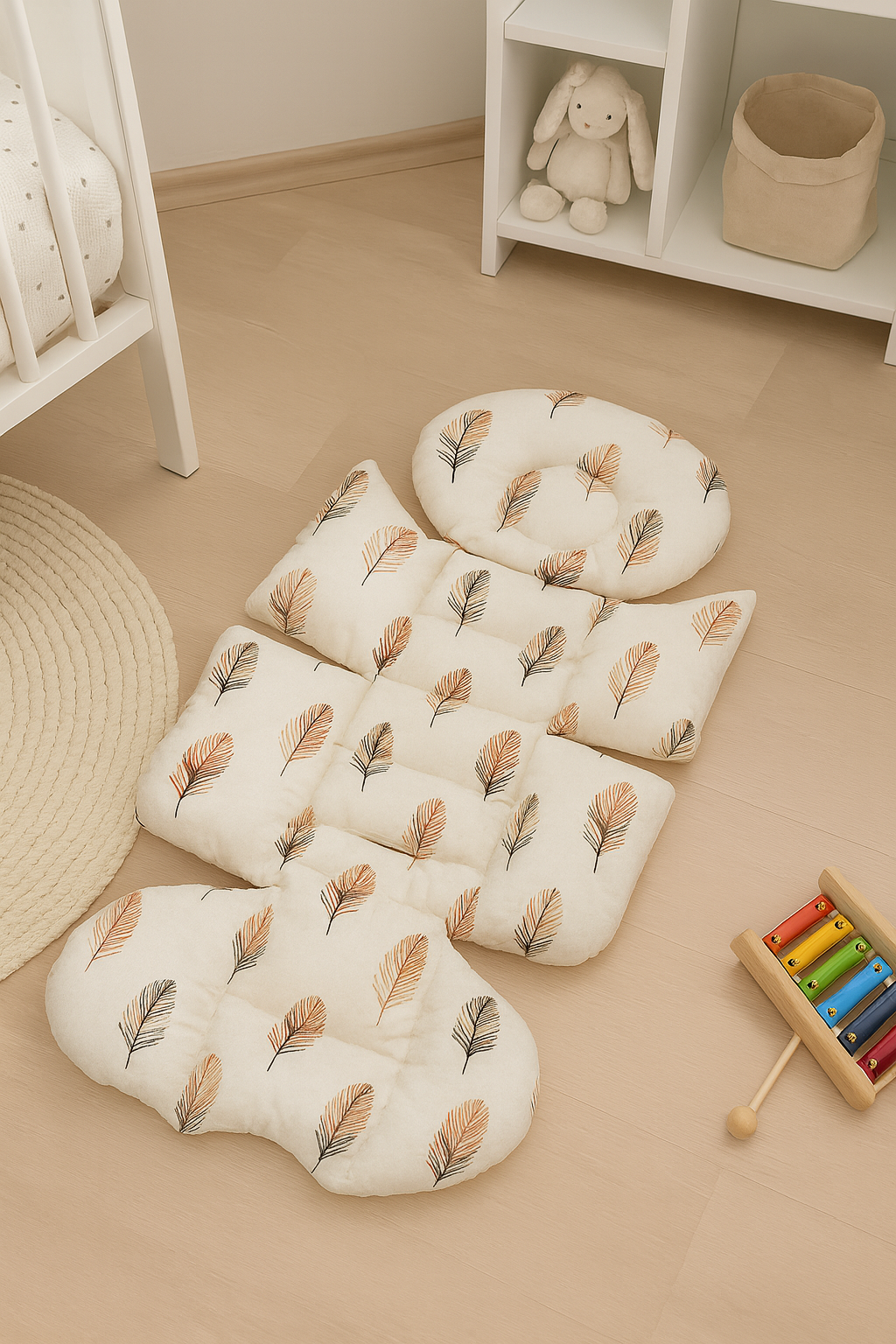 Jaju Baby Tüy Desenli Bebek Arabası Minderi