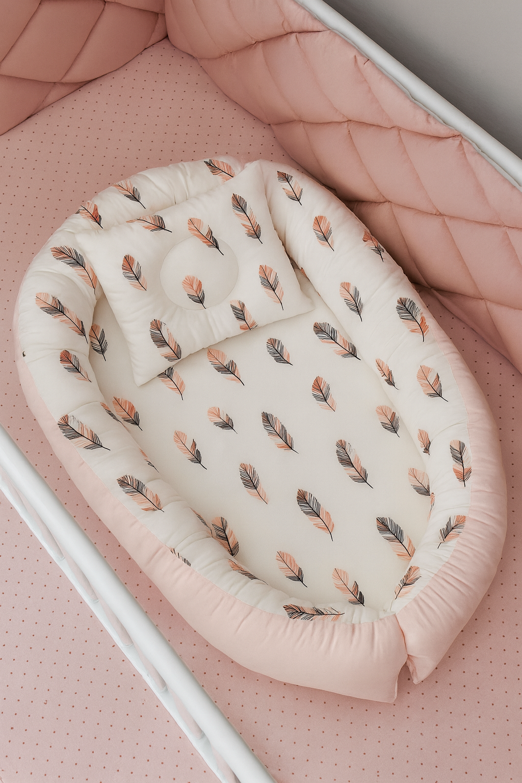 Jaju Baby Tüy Desenli Lüx Tasarım Ortopedik Babynest 