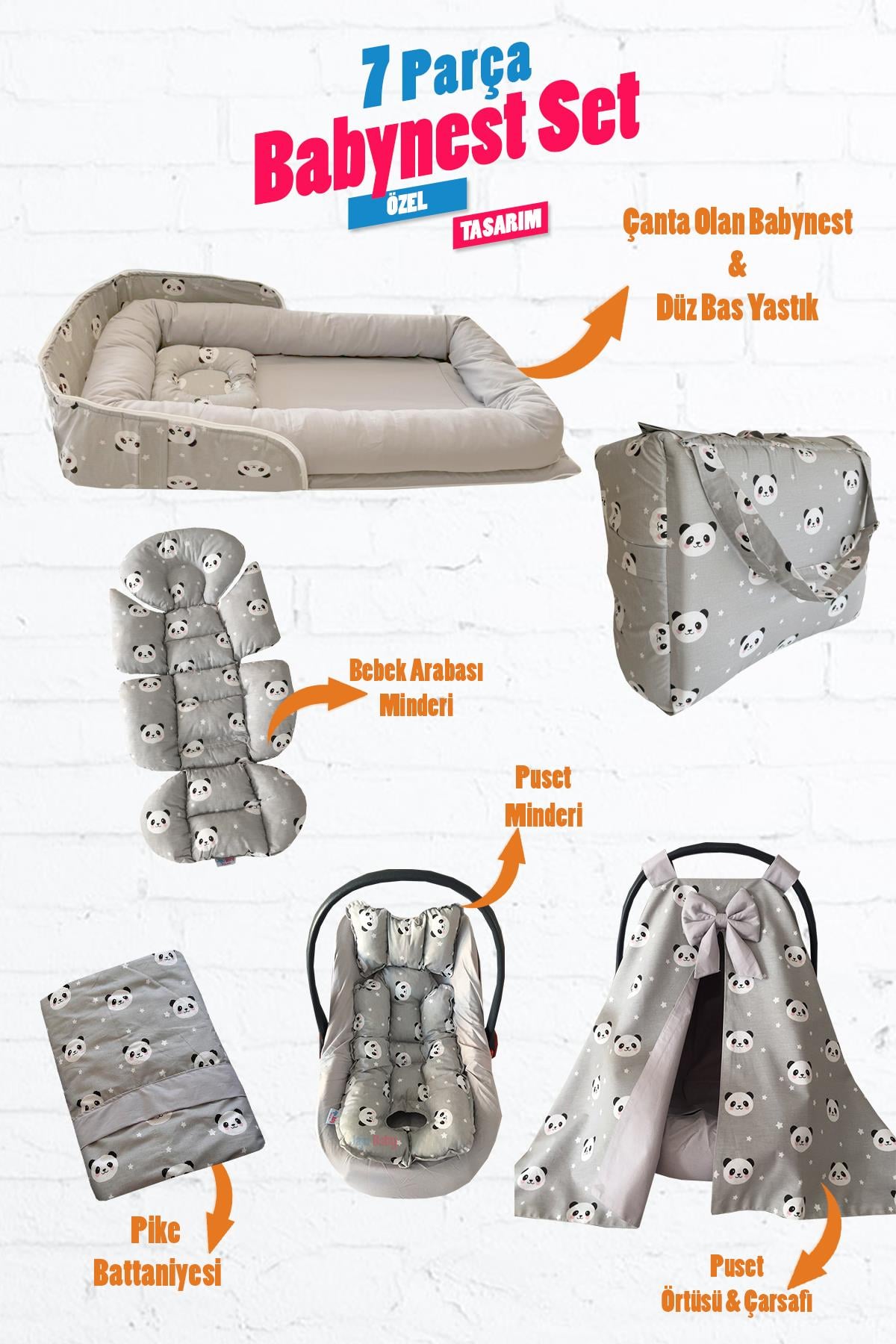 Jaju Babynest Yeşil Yıldızlı Ortopedik Lüx Baby Nest Yıldız Set 