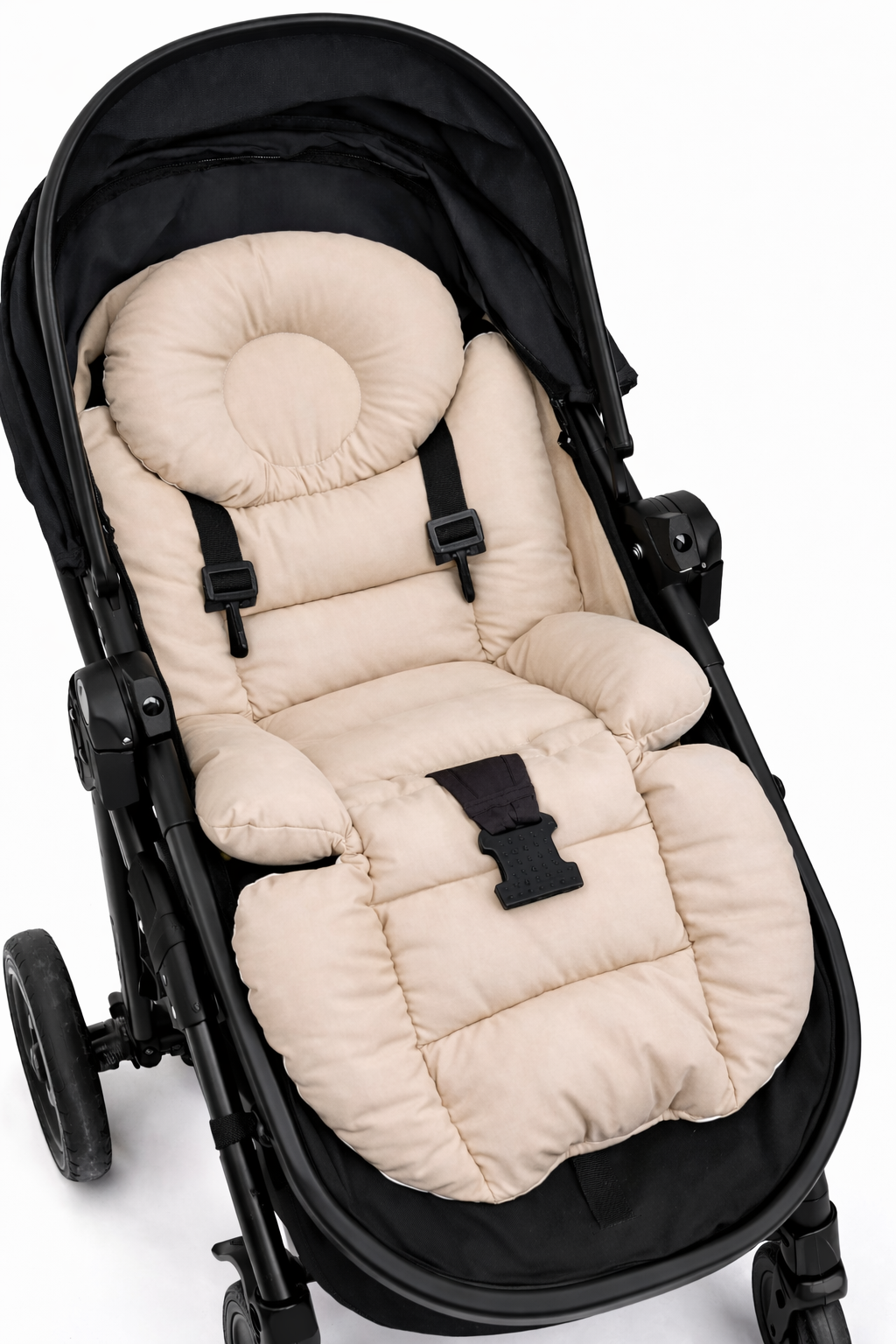 Kapiçino Lüks Bebek Arabası Minderi – Ergonomik Destekli – 80 x 38 cm