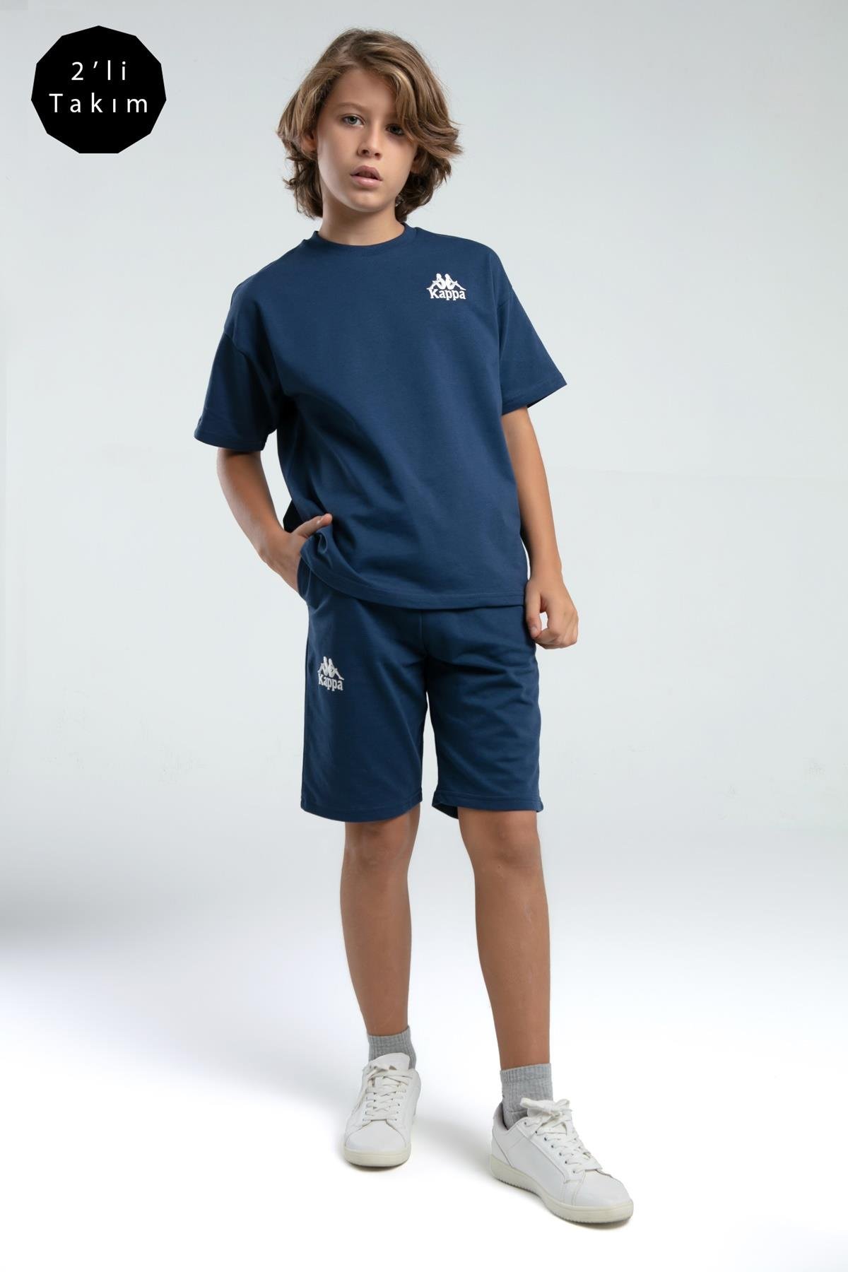 Kappa Erkek Çocuk Koyu İndigo Bermuda Takım 36225JW 