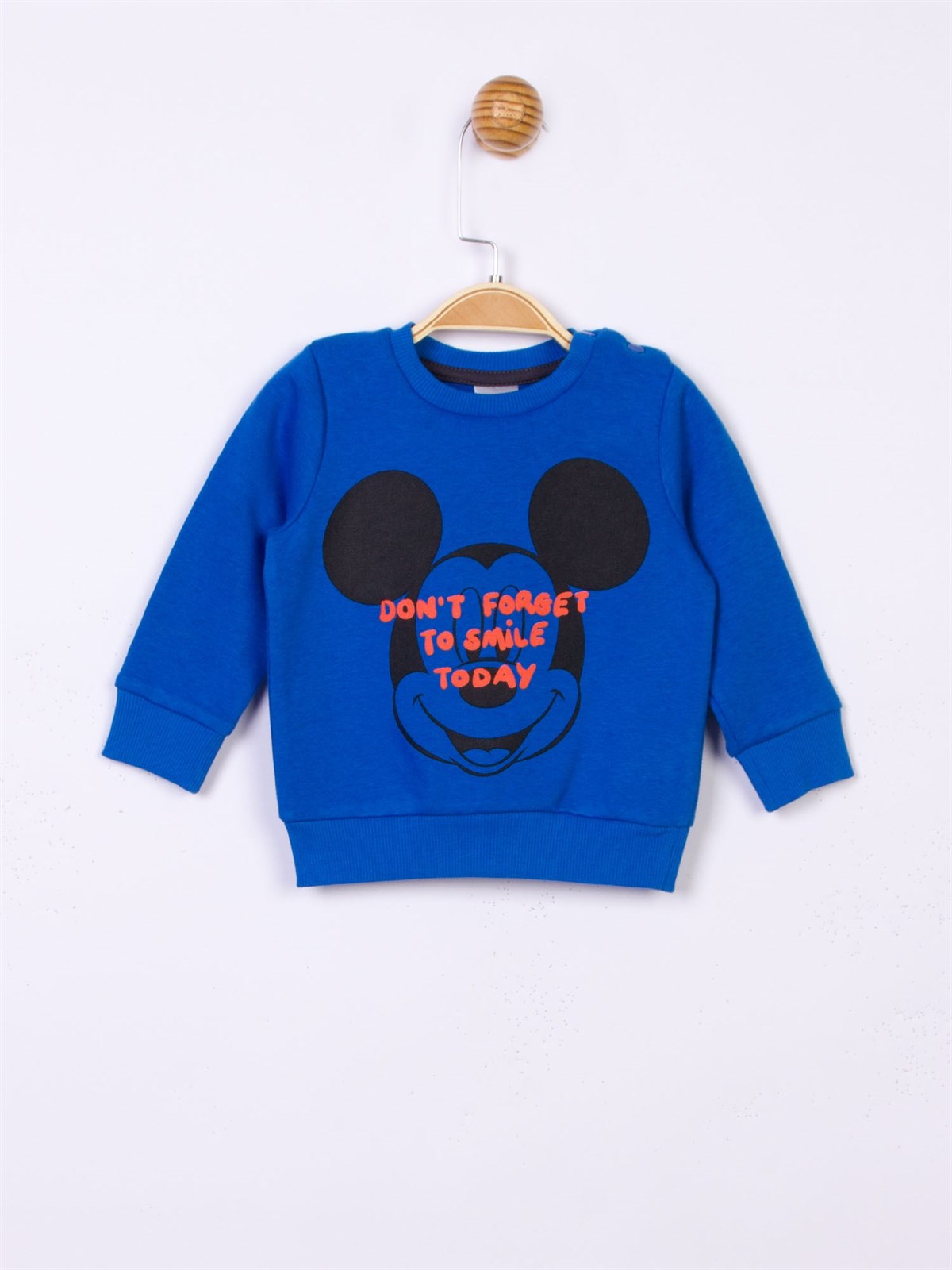Mickey Mouse Lisanslı Erkek Bebek Sweatshirt 18334