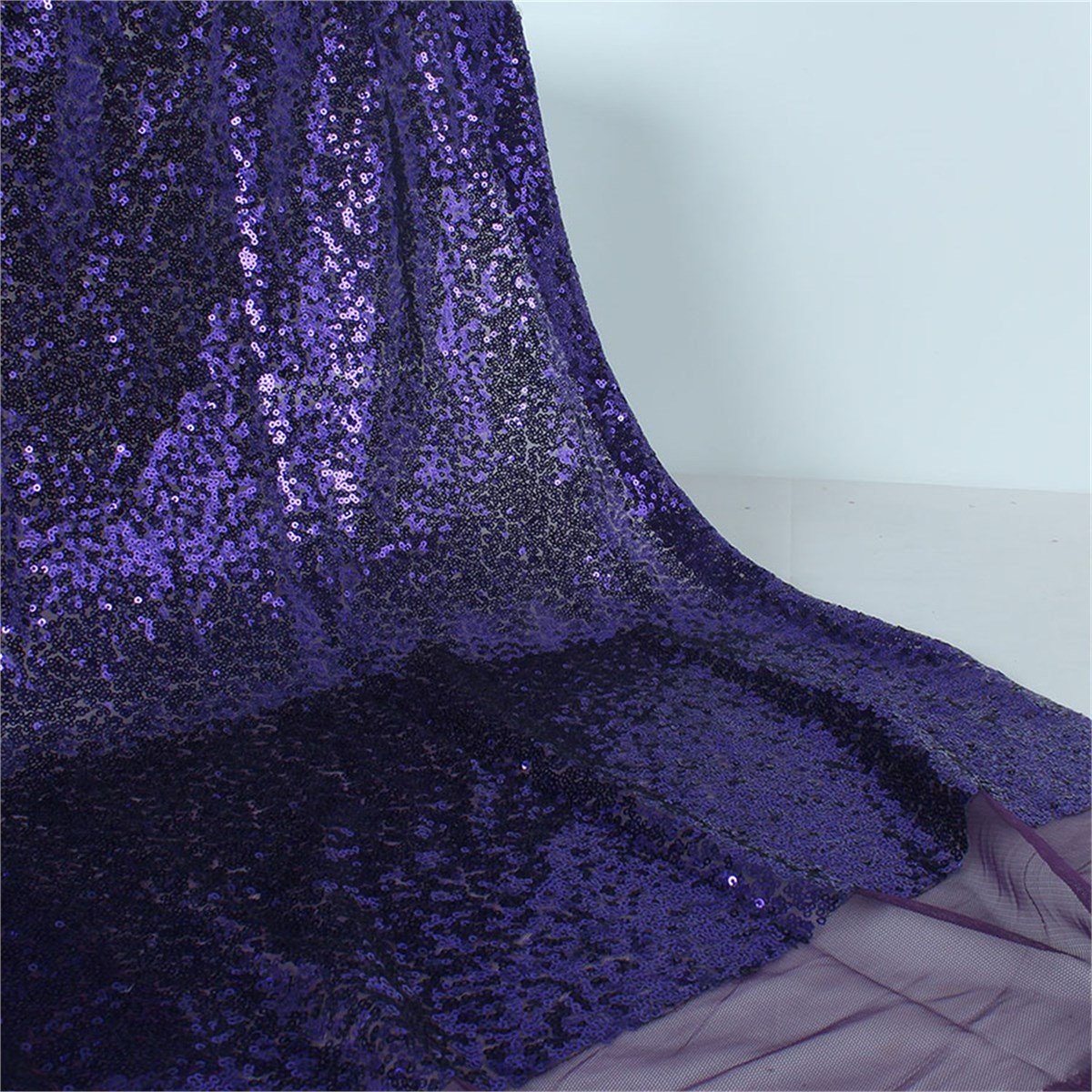 Mor Pullu Payet Kumaş