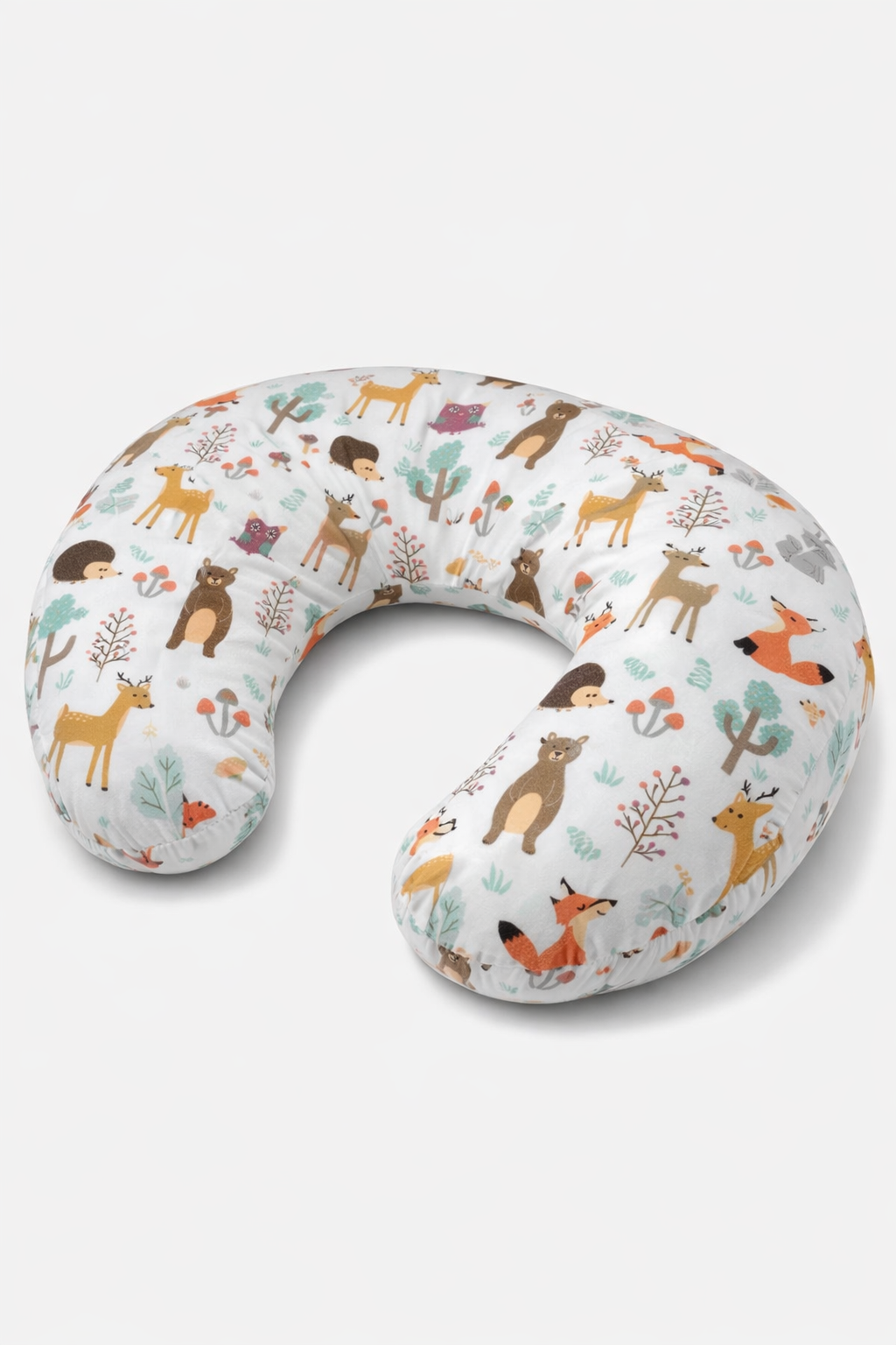 Orman Desenli Emzirme Yastığı – Bebek Destek ve Konfor Yastığı