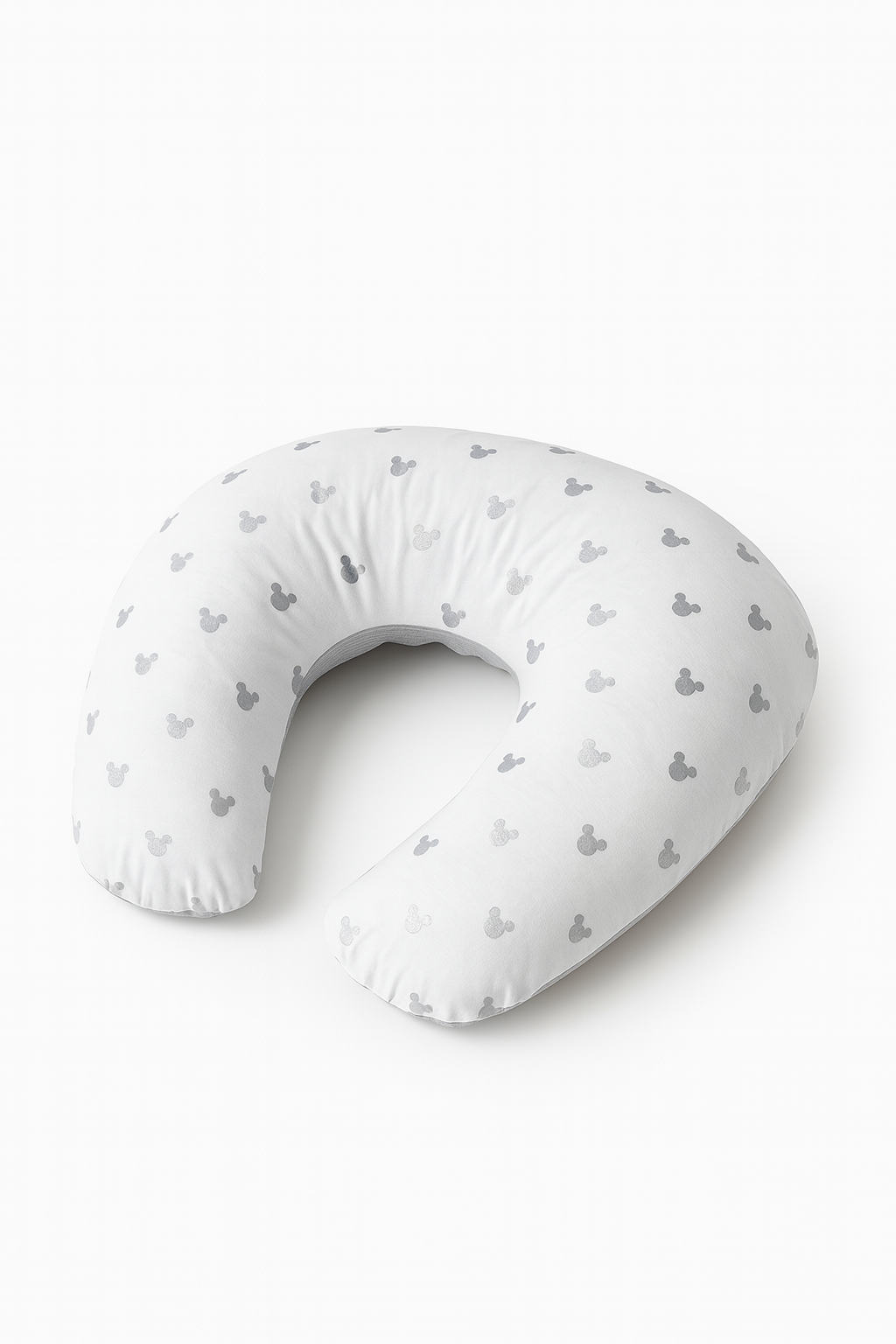 Pamuklu Silver Mickey Emzirme Yastığı – Ergonomik Destek, Yıkanabilir Kılıf, Anti-Alerjik Kumaş