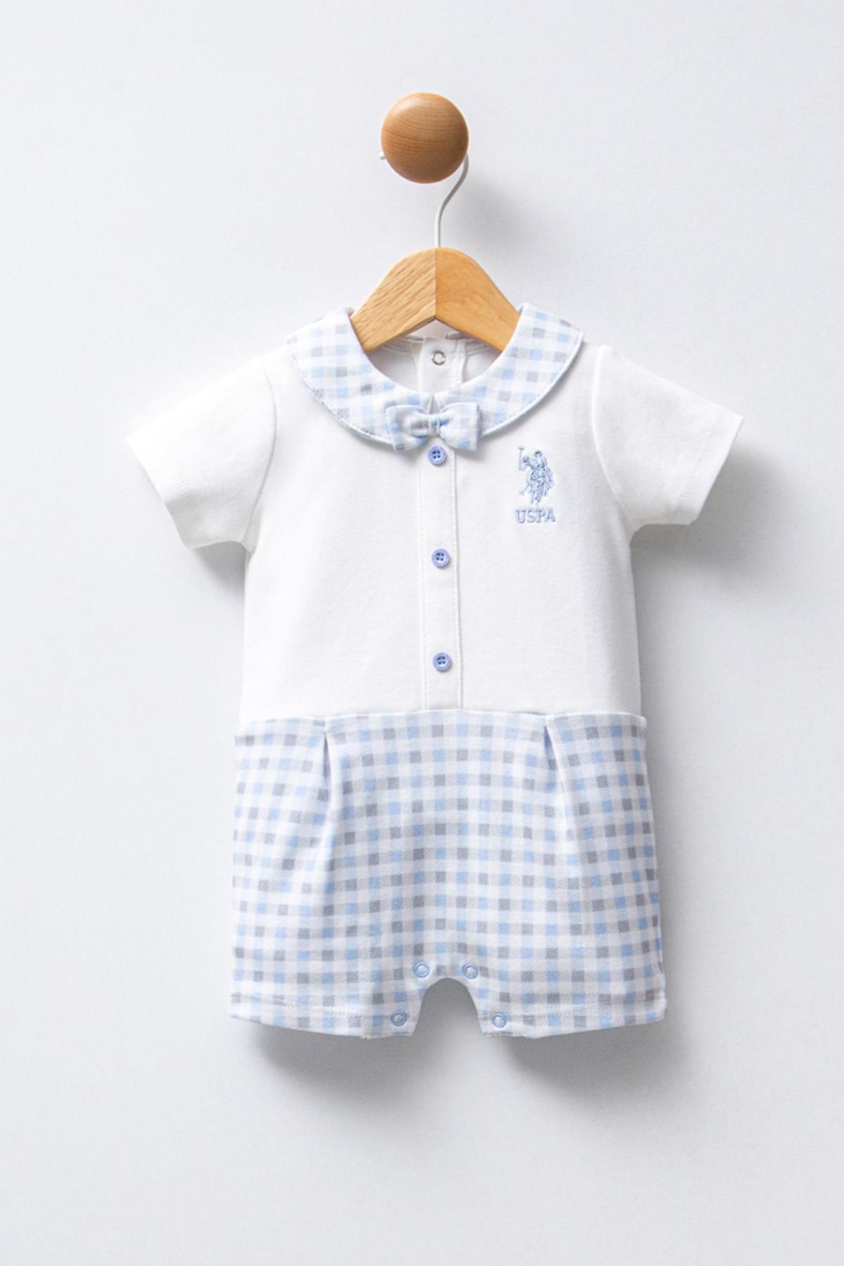 U.S. Polo Assn. Erkek Bebek   BEYAZ - İnterlok - Tulum USB2261 - V1