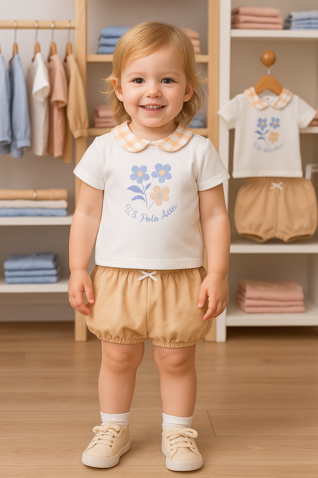 U.S. Polo Assn. Kız Bebek İkili Takım USB2380 