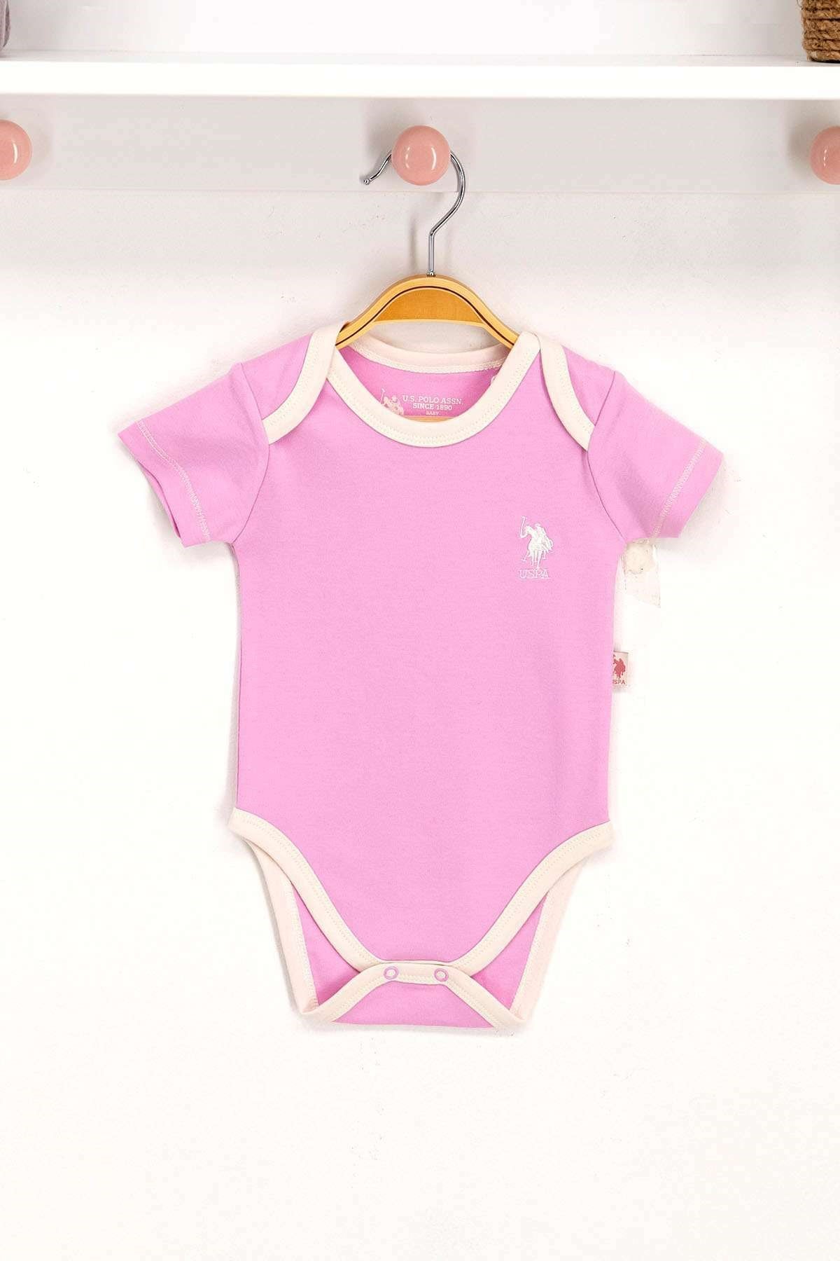 U.S. Polo Assn Lisanslı Lavanta Bebek Body Zıbın