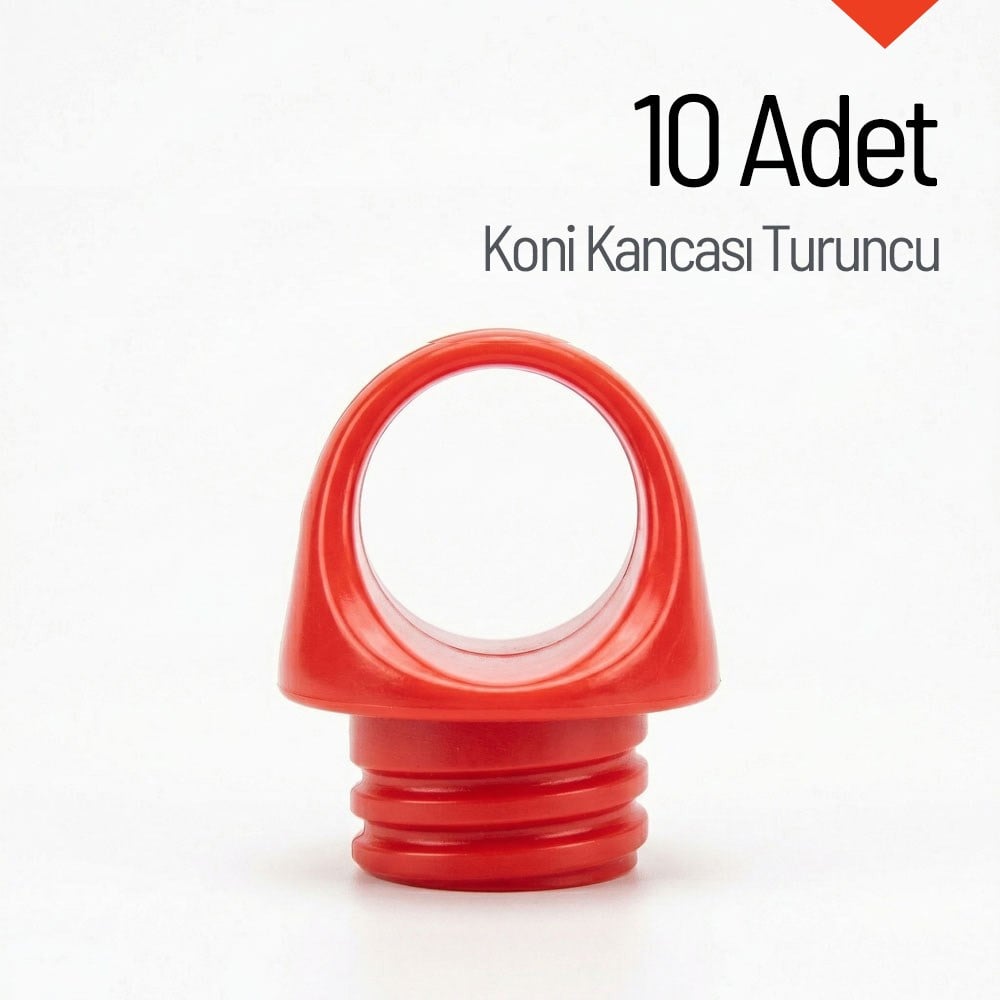 10 Adet Koni Kancası Turuncu