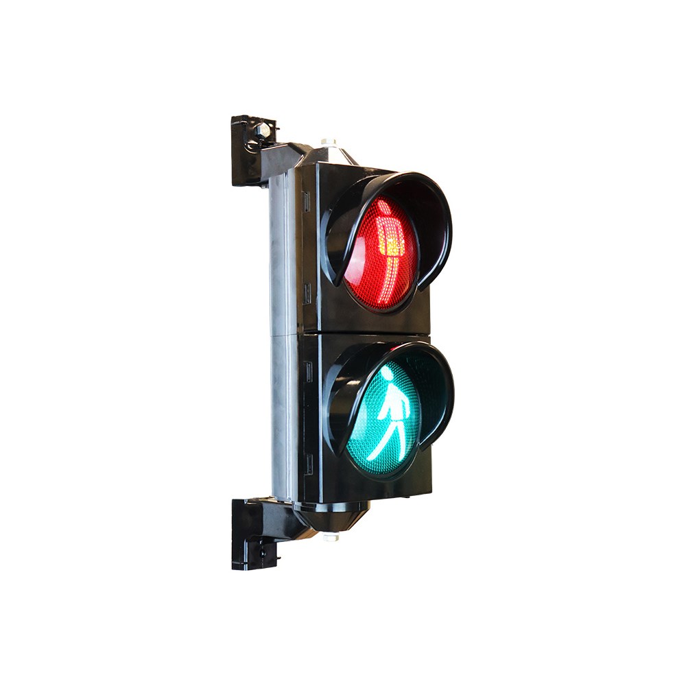 100 mm LED Traffic Light with Pedestrian Figure