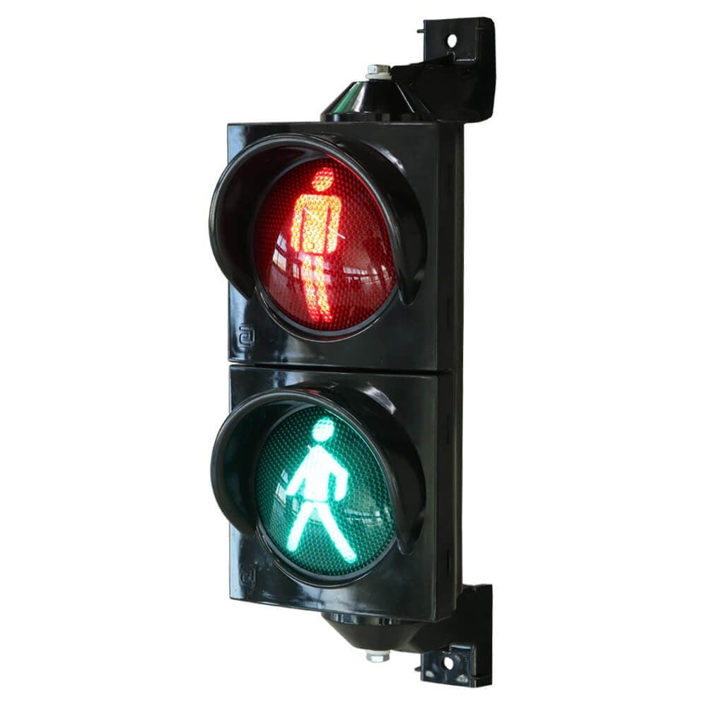 100 mm LED Traffic Light with Pedestrian Figure