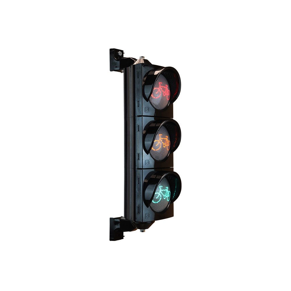 100 mm Power LED  Traffic Light with Bicycle Figure