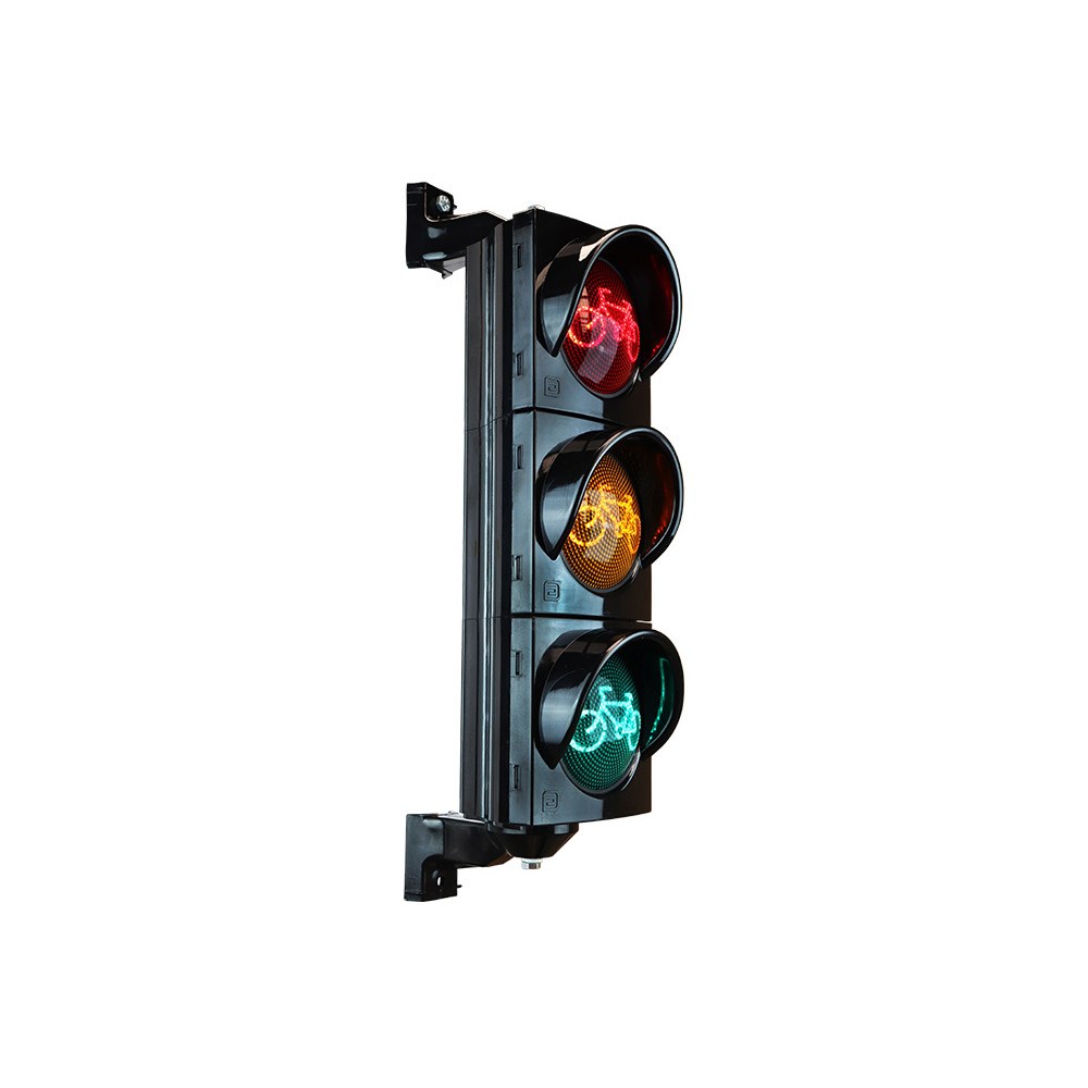 100 mm Power LED  Traffic Light with Bicycle Figure