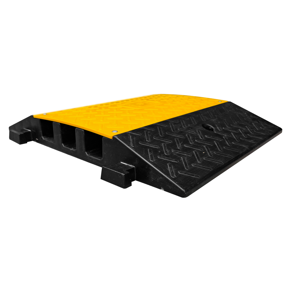 10lu Kablo Kanallı Hız Kesici 3 Kanallı, Yol Kasisi 60 x 50 x 7,5 cm