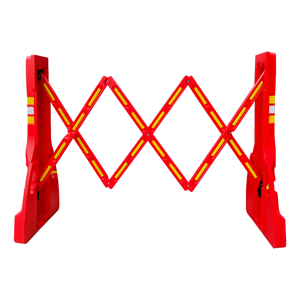 Accordion Barrier  Red 2300 x 110 mm