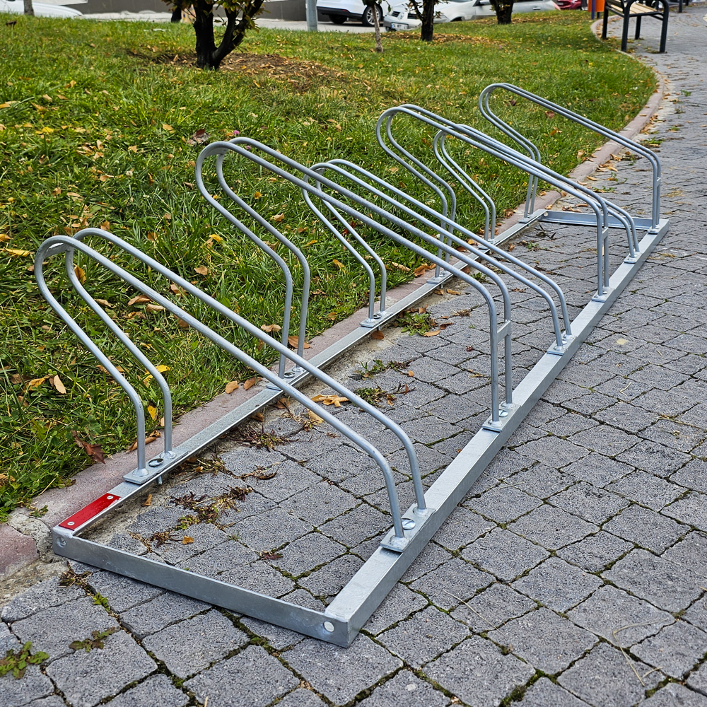 Bisiklet Park Yeri Altılı Galvaniz EKO, Park Demiri 210 x 40 cm