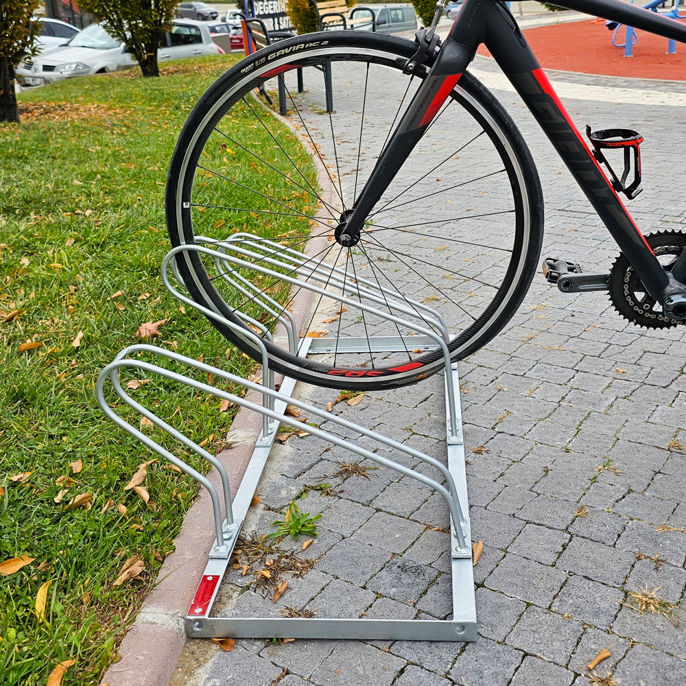 ECO 3- Bike Rack Galvanized Metal 40 x105 cm