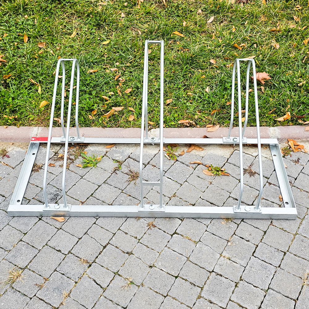 ECO 3- Bike Rack Galvanized Metal 40 x105 cm