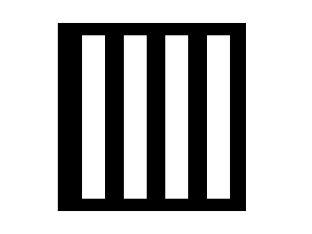 Boyama Şablonu Zebra Tarama Kompozit 100x100cmBoyama Şablonları