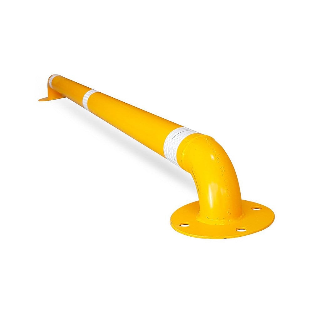 Yellow Metal Car Stopper 180x13cm 76mm