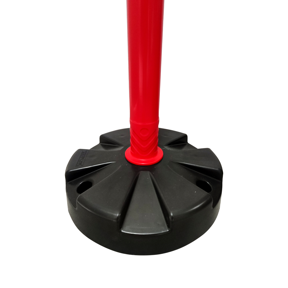 10lu Dubalı Kırmızı Uyarı Dikmesi, 2 Reflektifli - 105 x 6 cm