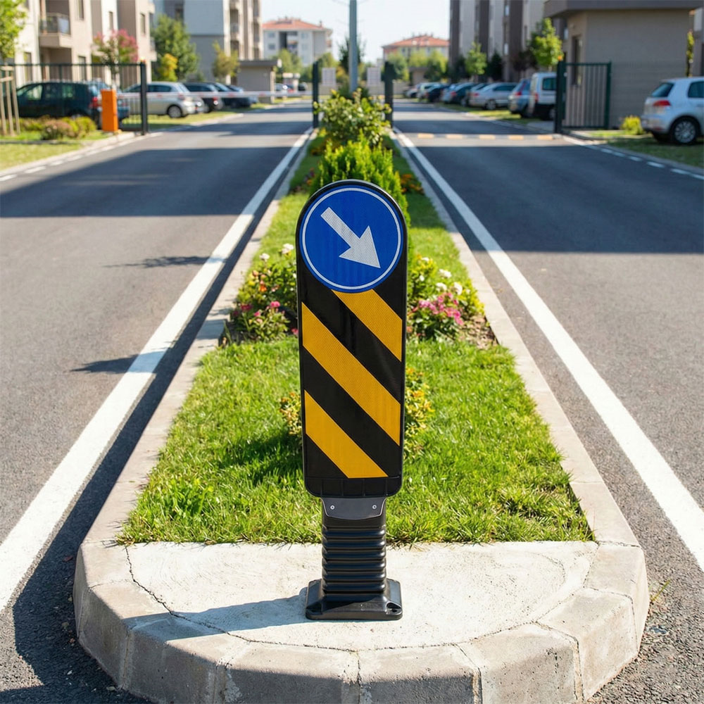 Esnek Refüj Başı Levhası 90 cm