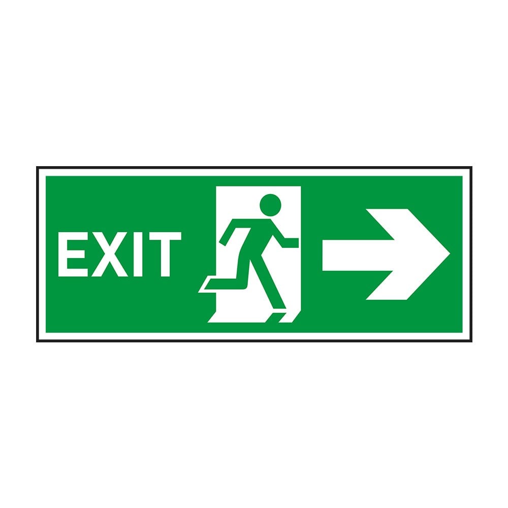 Exit Sağ Ok FotolümenliAcil Çıkış Levhaları