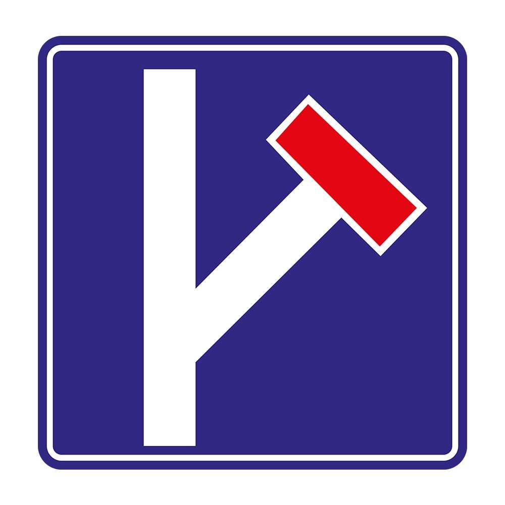 Girişi Olmayan Yol Kavşağı Levhası B-2a