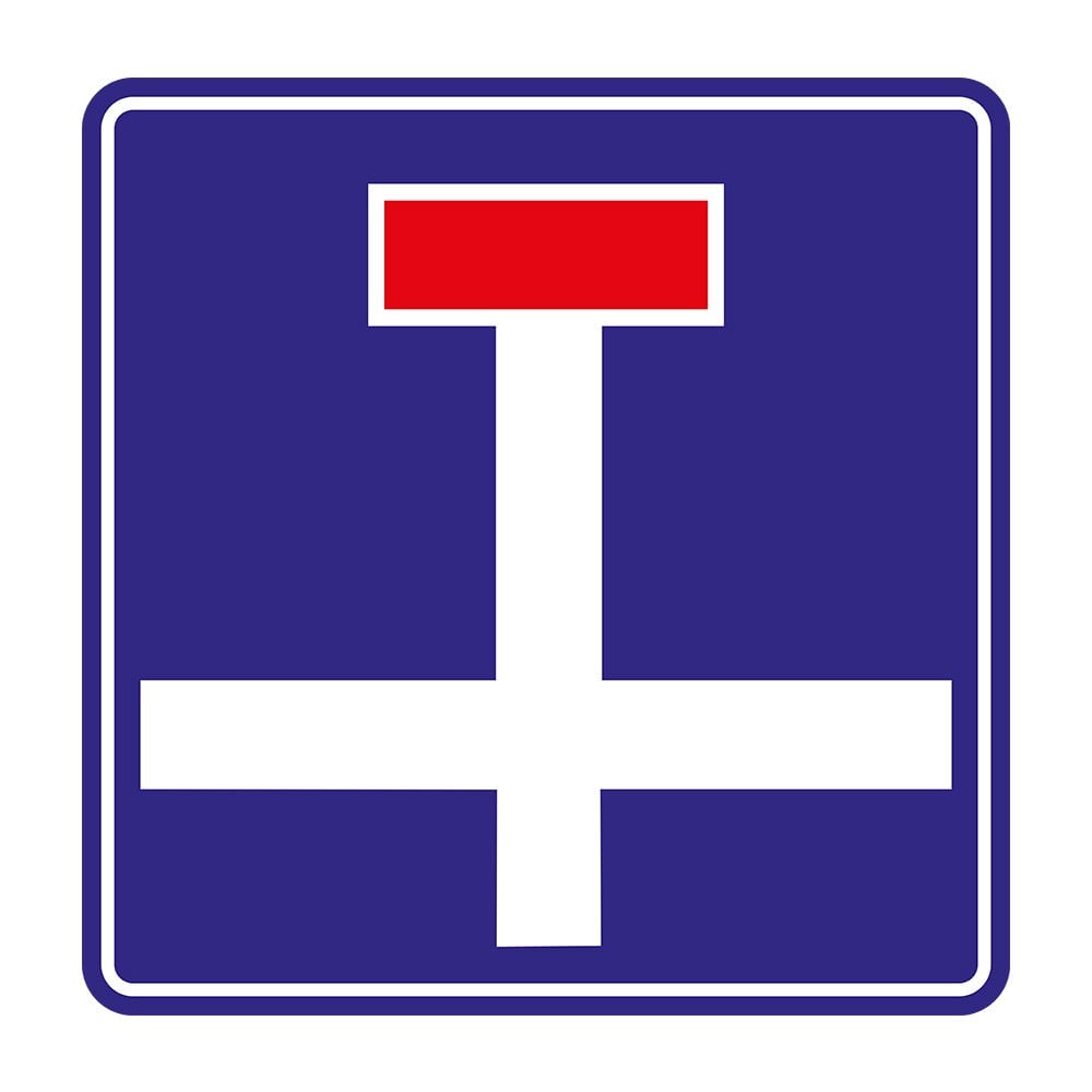 Girişi Olmayan Yol Kavşağı Levhası B-2a