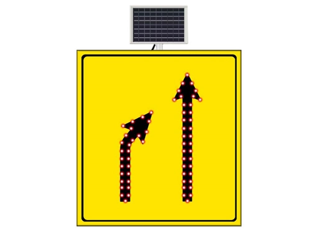 Güneş Enerjili Daralan Yol Soldan Sağa 110x120 cm