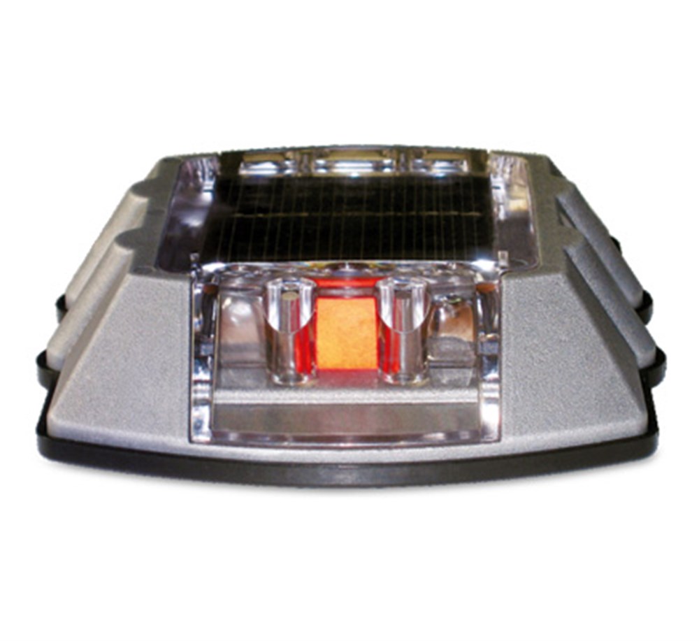 Red Solar Road Stud, Polyurethan Base