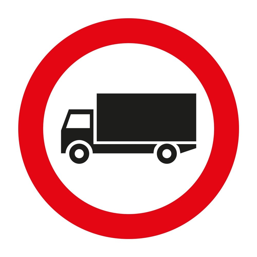 Kamyon Giremez Levhası TT-10aTrafik Tanzim İşaretleri