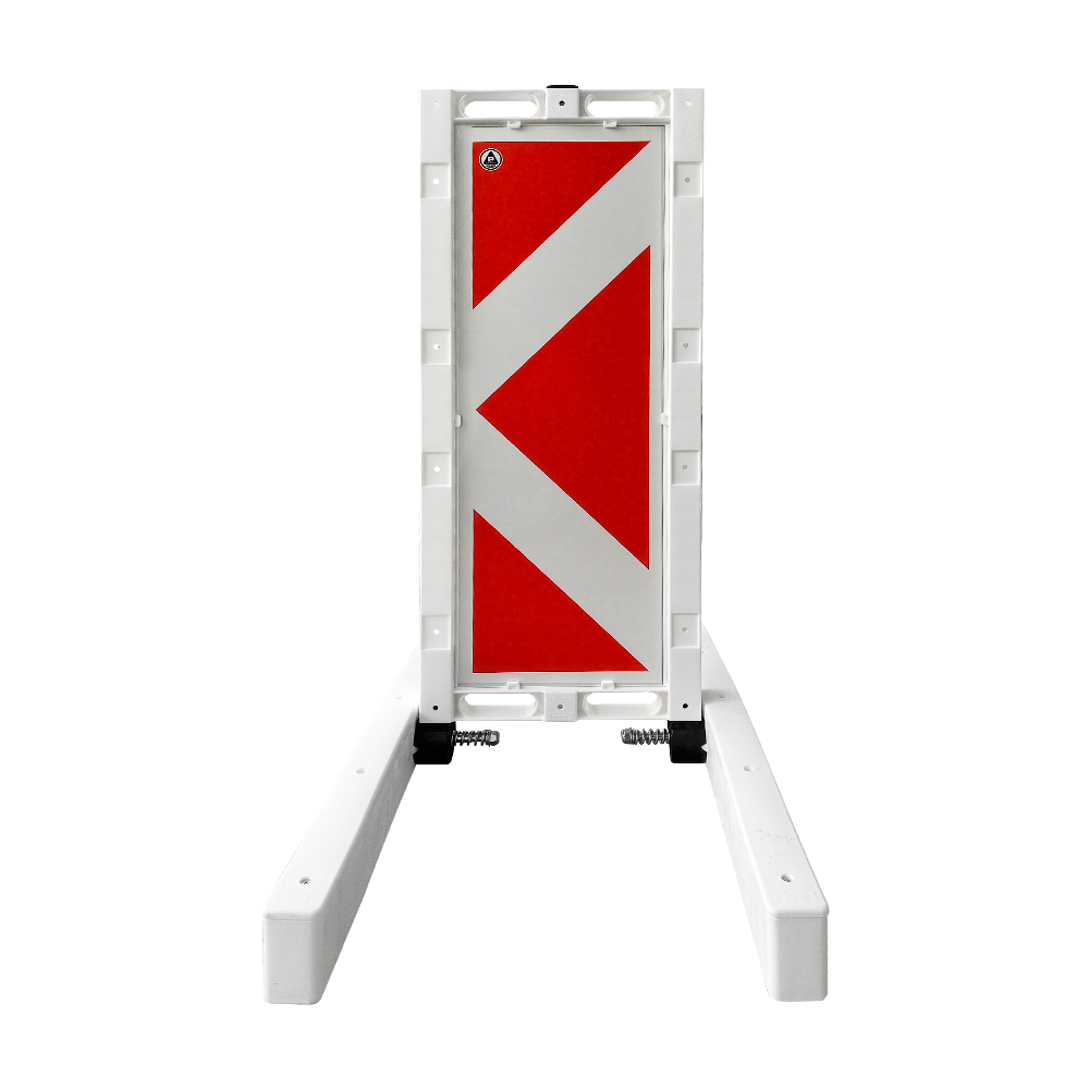 Foldable Barrier with Warning Sign 420 x 1100 mm