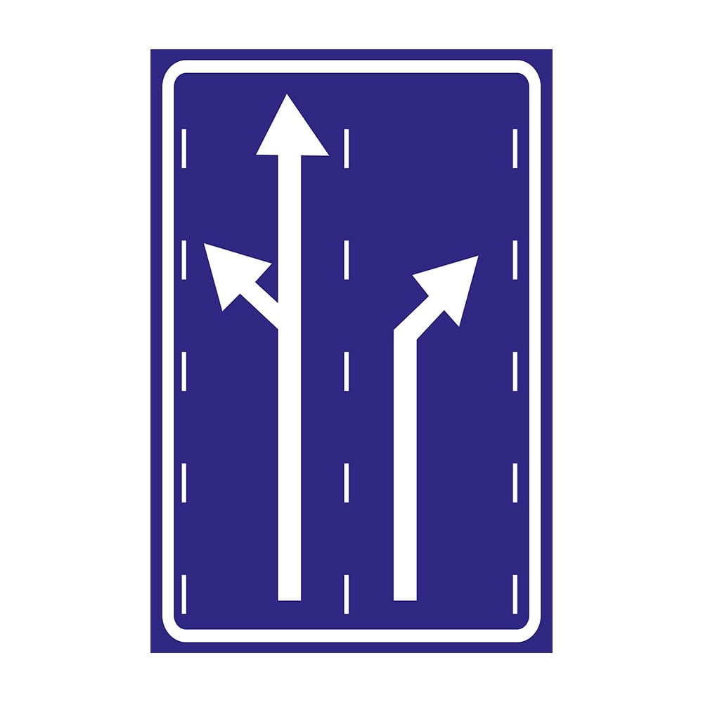 Kavşak Öncesi Şerit Seçimi Levhası B-4