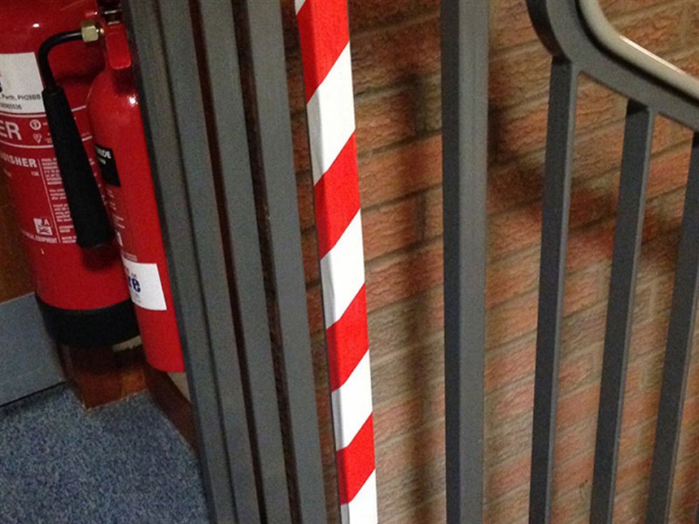 Kırmızı - Beyaz Reflektif Bant, Reflektif Şerit 5 cm x 10 m