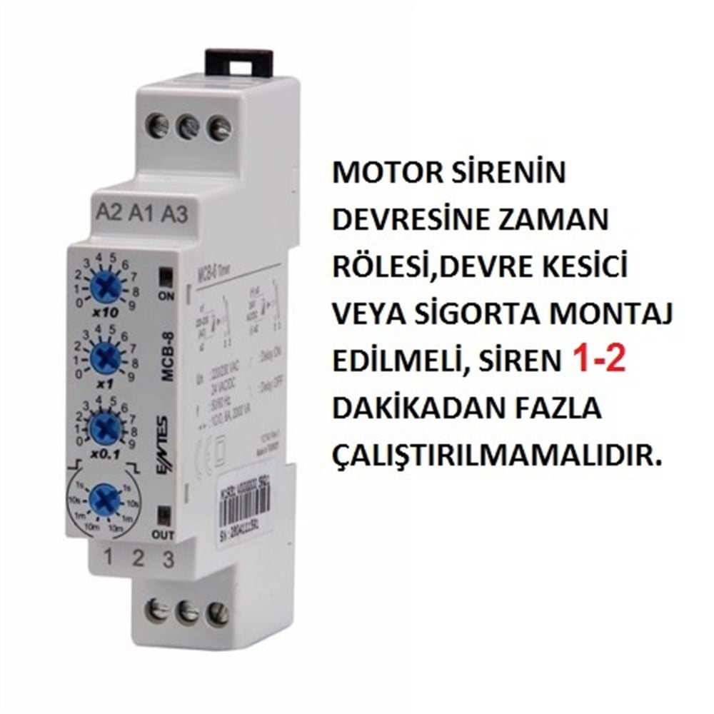 Motorlu Siren 150 Watt-120 dB