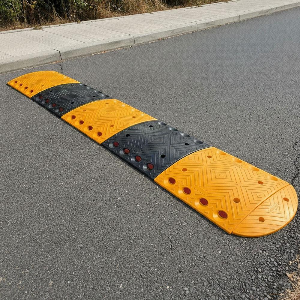 Oval Hız Kesici PPC, Kapaklı Yol Kasisi Set - 7,5 Metre